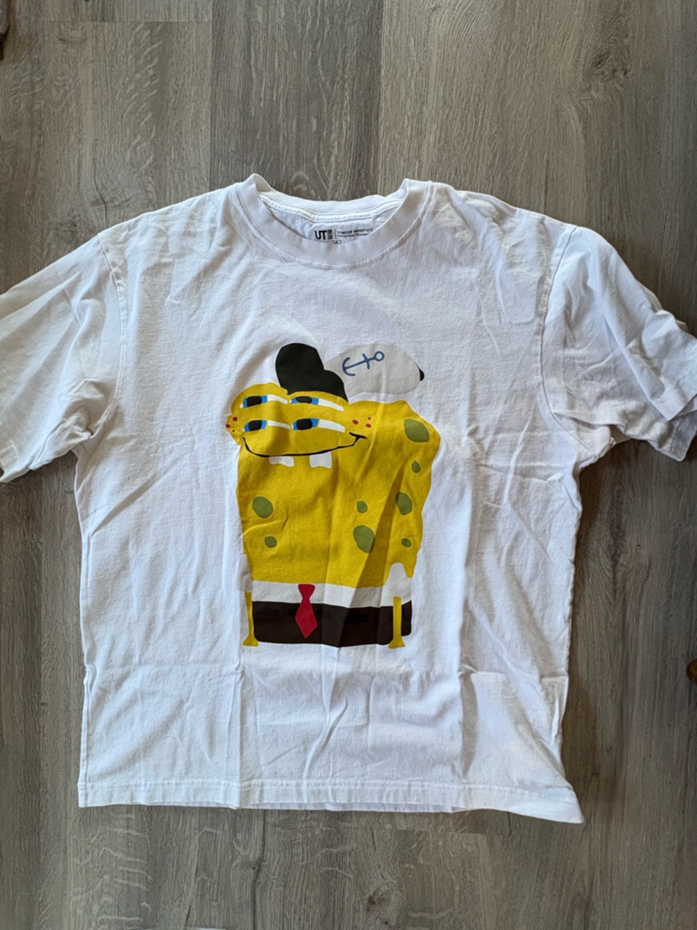 Cactus Plant Flea Market White SpongeBob SquaredPants Graphic Tee